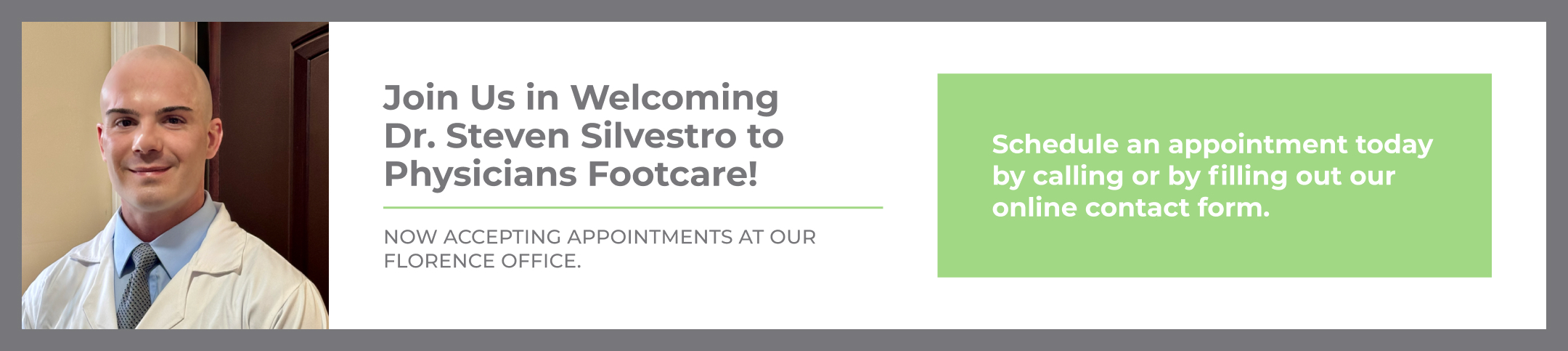 Welcome Dr. Steven Silvestro