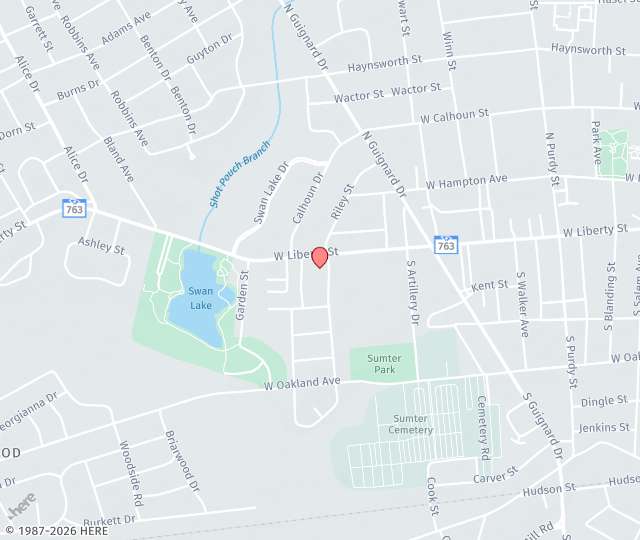 Location Map: 6 Barnette Drive Sumter, South Carolina 29150