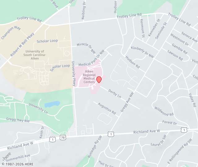 Location Map: 80 Physician Drive Aiken, South Carolina 29801