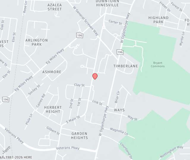 Location Map: 514 South Main Street, Suite B Hinesville, Georgia 31313