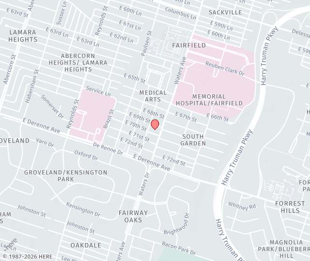Location Map: 910 East 70th Street Savannah, Georgia 31405