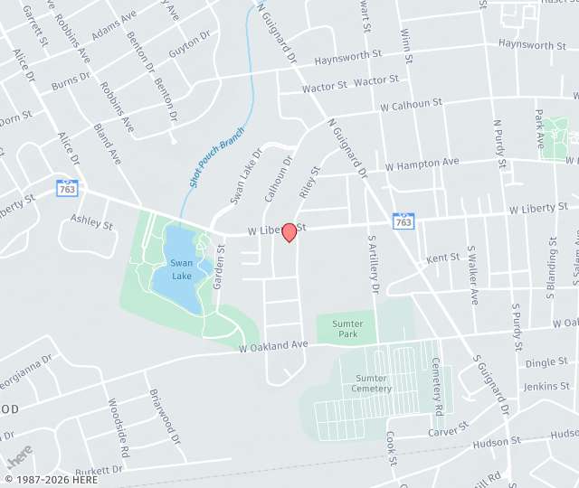Location Map: 6 Barnette Drive Sumter, South Carolina 29150